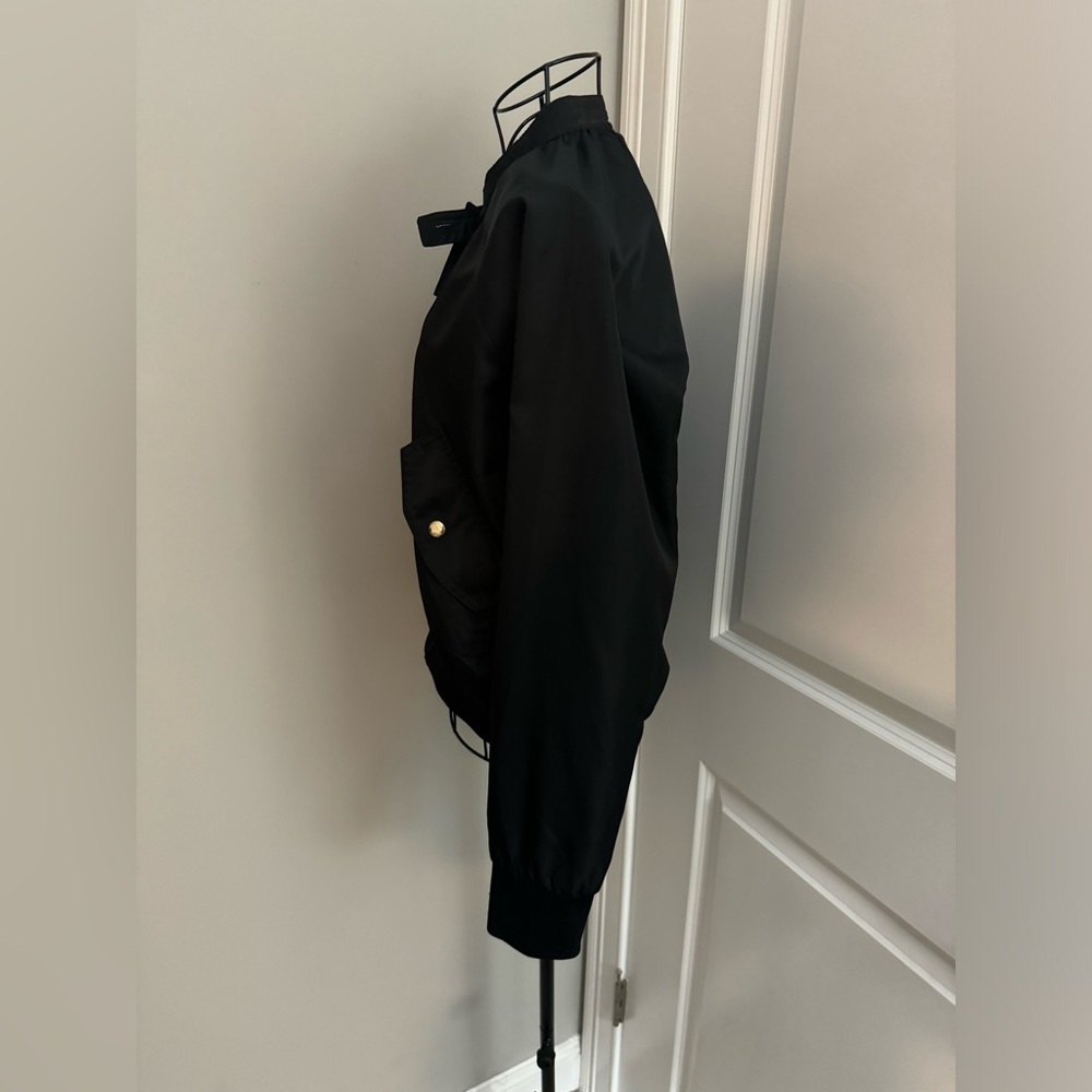 Free People Midnight Bomber Zip Jacket In Black Size Small - Picture 8 of 11